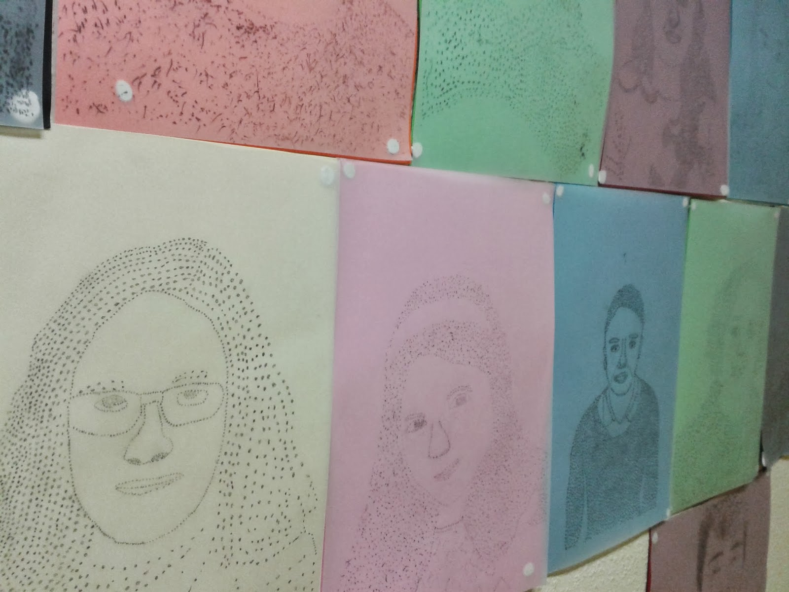 POINTILLIST SELF-PORTRAITS